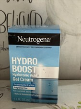 Neutrogena Hydro Boost Hyaluronic Acid Gel Cream Normal to Dry Skin F-F 1.7oz.