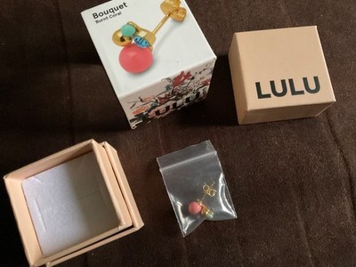 LULU Copenhagen Ohrstecker Burnt Coral vergoldet