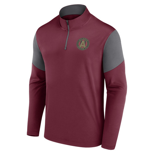 Men's Fanatics Red Atlanta United FC Logo Quarter-Zip Top - Afbeelding 2 van 3