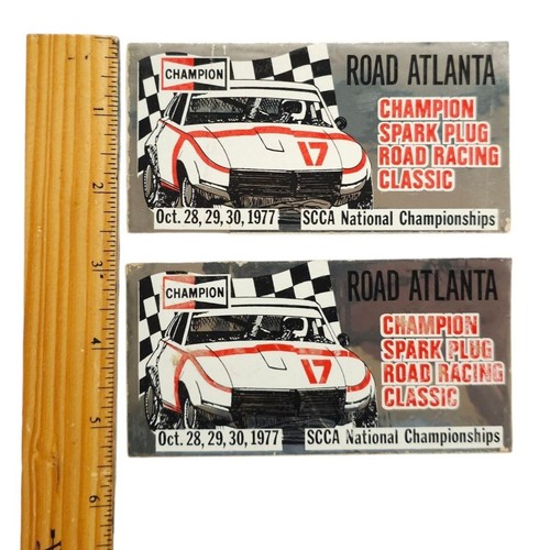 Adesivi Champion Candela Corsa Strada Classica Campionato Nazionale SCCA 1977 - Foto 3 di 8