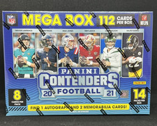 Panini 2021 NFL Contenders Football Mega Box – 112 Cards Autos &amp; Mem SEALED