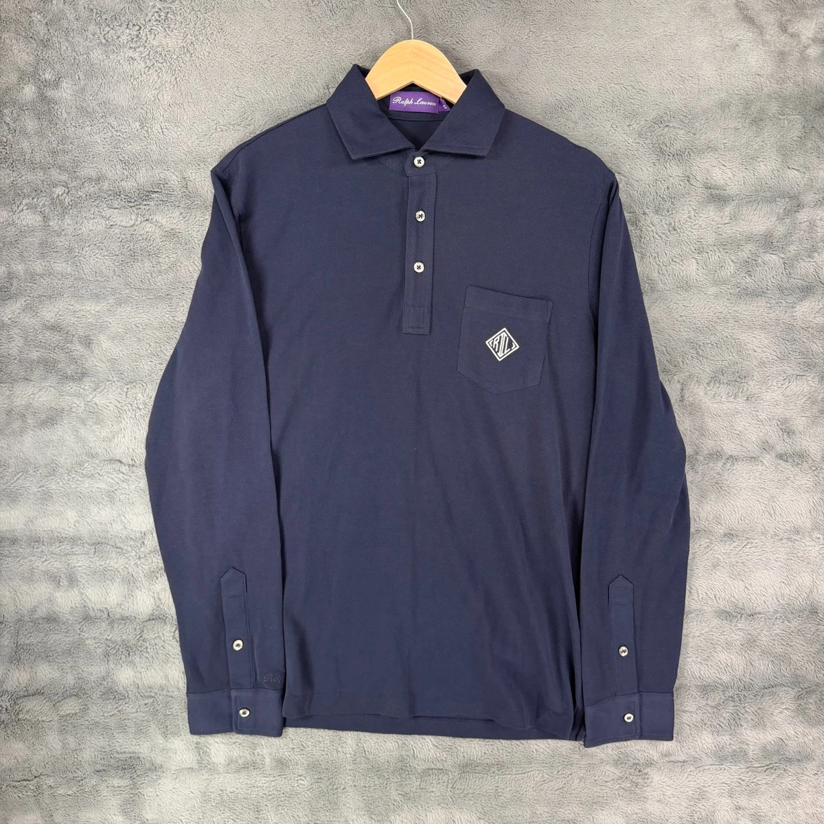 Ralph Lauren Purple Label Men's Long Sleeve Blue Shirts for sale