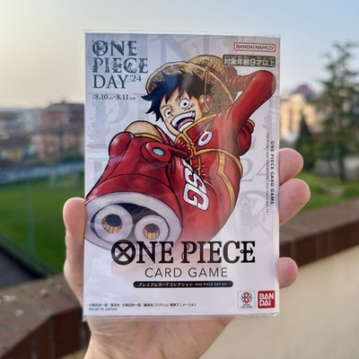 One Piece Day 24 Folder Sealed Ruffy OP07-109 + Don Japanese Cards