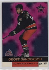 2000-01 Pacific Vanguard Holographic Purple 26/105 Geoff Sanderson #31 1ln7
