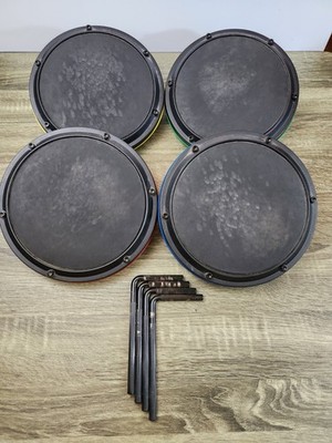 Lot 4 Replacement Ion Drum Pads XBOX 360 - PS3 - Wii / Red, Blue, Yellow, Green
