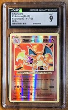 Carta Pokemon Charizard Reverse Holo Evoluzioni 11/108 CGC 9 come nuova