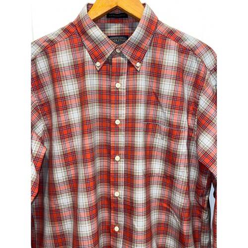 Sir Pendleton Plaid Button Down Long Sleeve Shirt Classic Fit Mens L - Picture 2 of 4