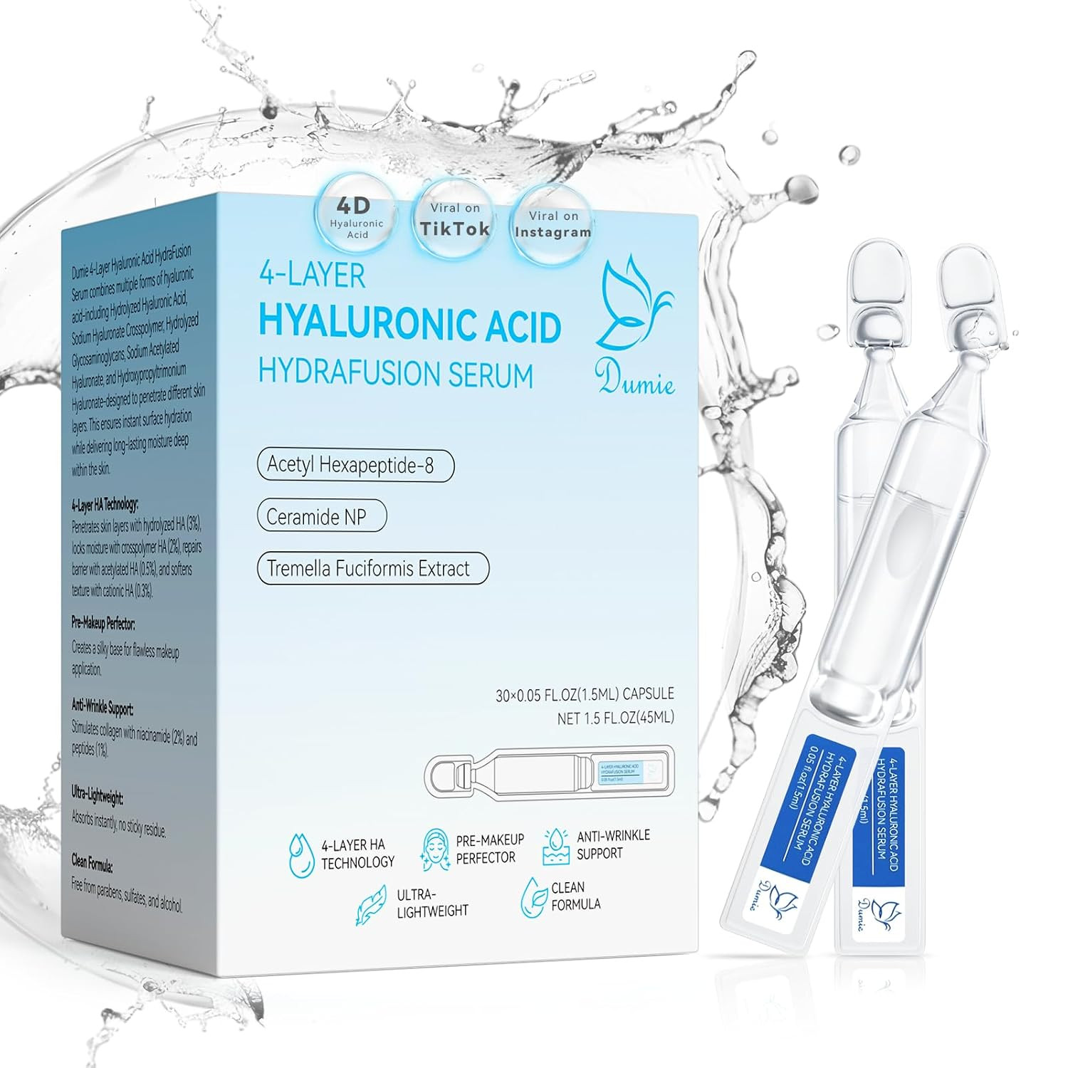 For Face, Anti-aging Hydrating Serum With 20,000 Ppm Ce