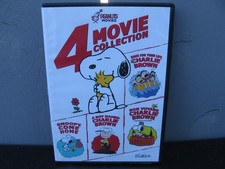 Peanuts 4 Movie Collection DVD Race, Bon Voyage, Boy Charlie Brown, Snoopy lot