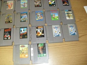 Lot of 26 NES games! Double Dragon 2 Blaster Master Quattro Mario Bros 1 & 3 7