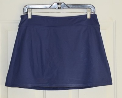 LANDS END SWIM SKIRT TUMMY CONTROL 4 6  DEEP SEA NAVY 522881