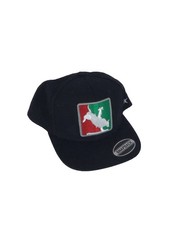 Cowboy Riding Bull Rodeo Cap Hat Black Adjustable Snapback Embroidered