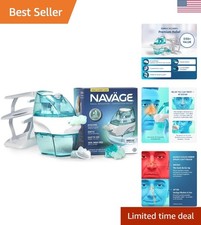 Nav ge Nasal Cleaner Bundle   Clinically Proven Relief with 90 SaltPods  Caddy