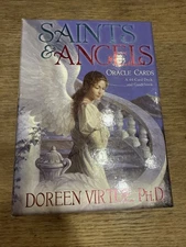 2005 Saints & Angels 44 Card Oracle Deck & Guidebook by Doreen Virtue EUC