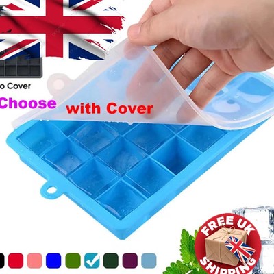 24-Loch Silikon Eiswürfelform Box UK Verkäufer