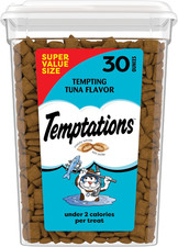 Temptations Classic Tempting Tuna Crunchy and Soft Cat Treats, 30 oz  Under 2 c