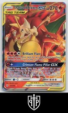 Pokemon - Charizard & Braixen GX 22/236 Eclissi Cosmica - Holo GX Raro - NM