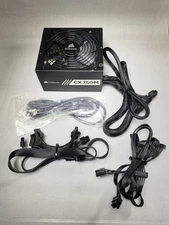 Corsair CX750M 750W 80 Plus Semi-Modular ATX Power Supply w/ Cables - Working!