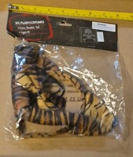 3pc Plush Costume Tiger Big Cat Ears Bowtie Tail Halloween G89584N Regent
