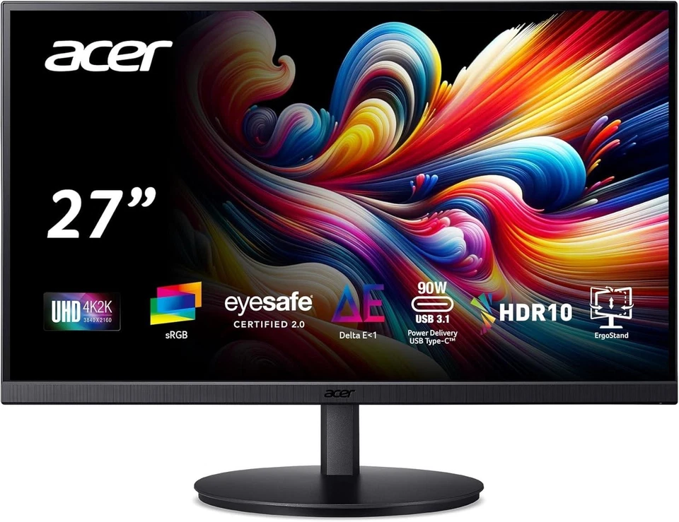 Монитор Acer Vero CB2 27 дюймов 4K UHD 3840x2160 4 мс 350 нит восстановленный
