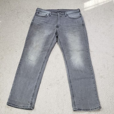 Levi s Jeans Men 36x30 (38x30) Gray Faded 541 Athletic Tapered Fit Stretch Denim
