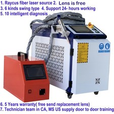   US RAYCUS 1500W 4 in 1 Metal Laser Welder Welding Cutting Cleaning Machine
