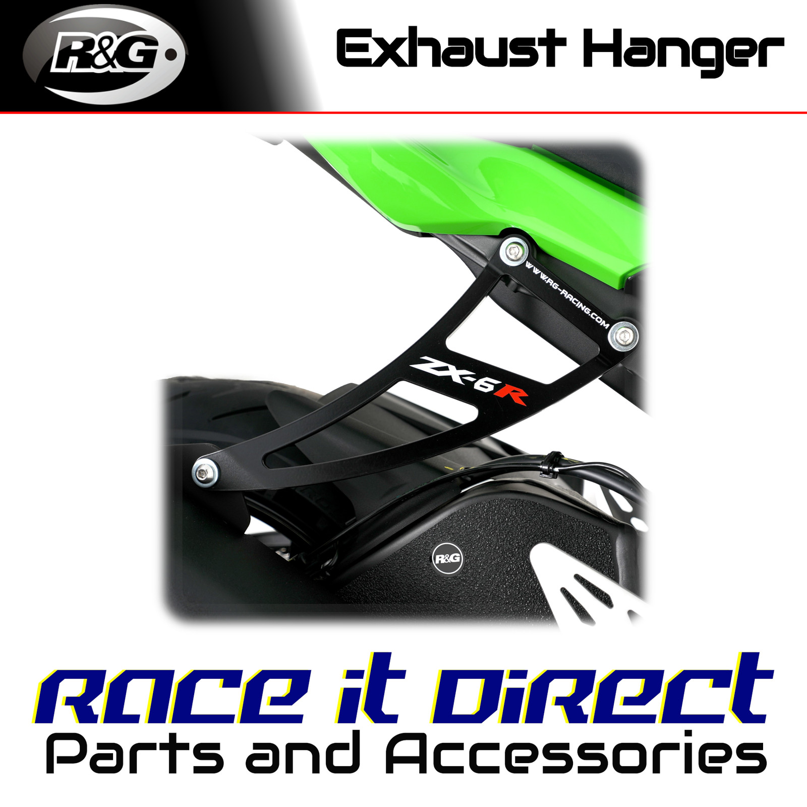 Exhaust Hangers for Kawasaki ZX6-R 2020-2026 R&G