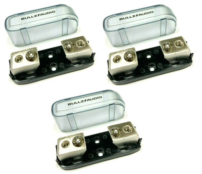 3pcs 4 OR 8 Gauge Platinum Mini ANL Fuse Holder Marine Grade input/ Output 12v 