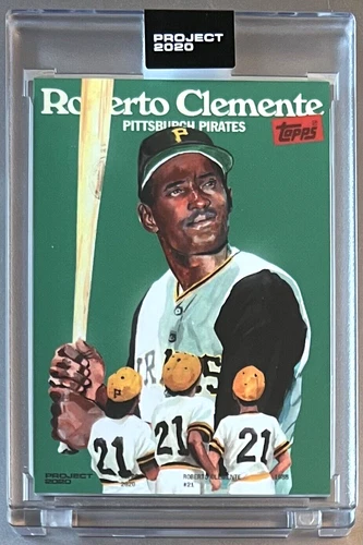TOPPS PROJECT 2020 223 ROBERTO CLEMENTE by JACOB ROCHESTER 55 PIRATES FREE SHIP
