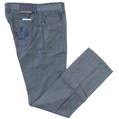 847  Nwt Schere Scriptor Seide Baumwolle Jeans US:3 3 Eu:49 Riga Blau Jeans Hose