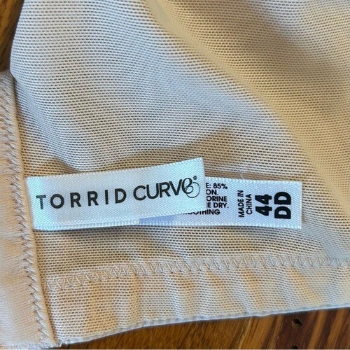 Torrid Curve Lightly Lined T-shirt Underwire Bra Women’s SZ 44DD in Nude - Picture 6 of 8