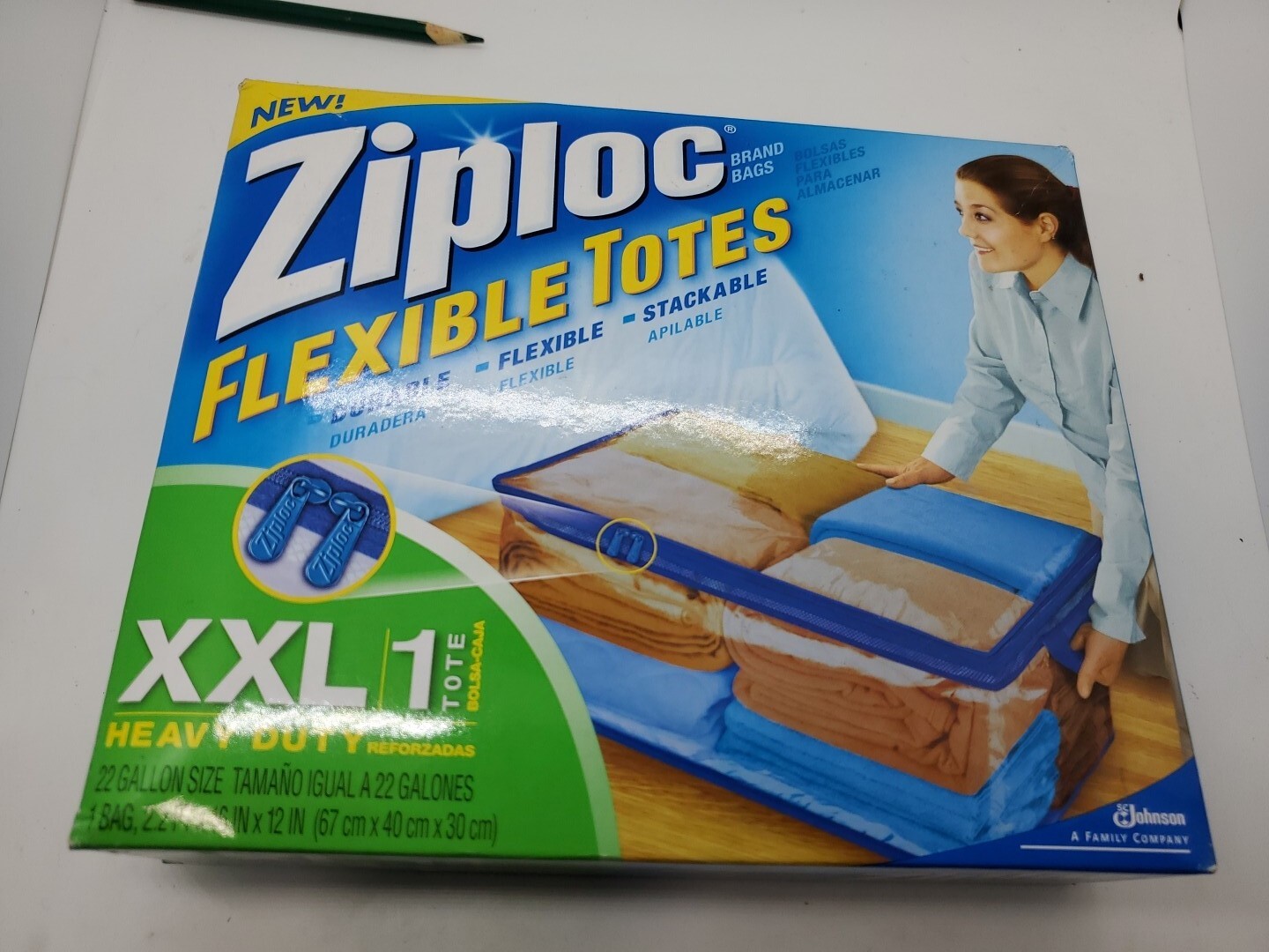 Ziploc Flexible Totes XXL Jumbo 1 Tote Clothes and Blanket Storage Bag