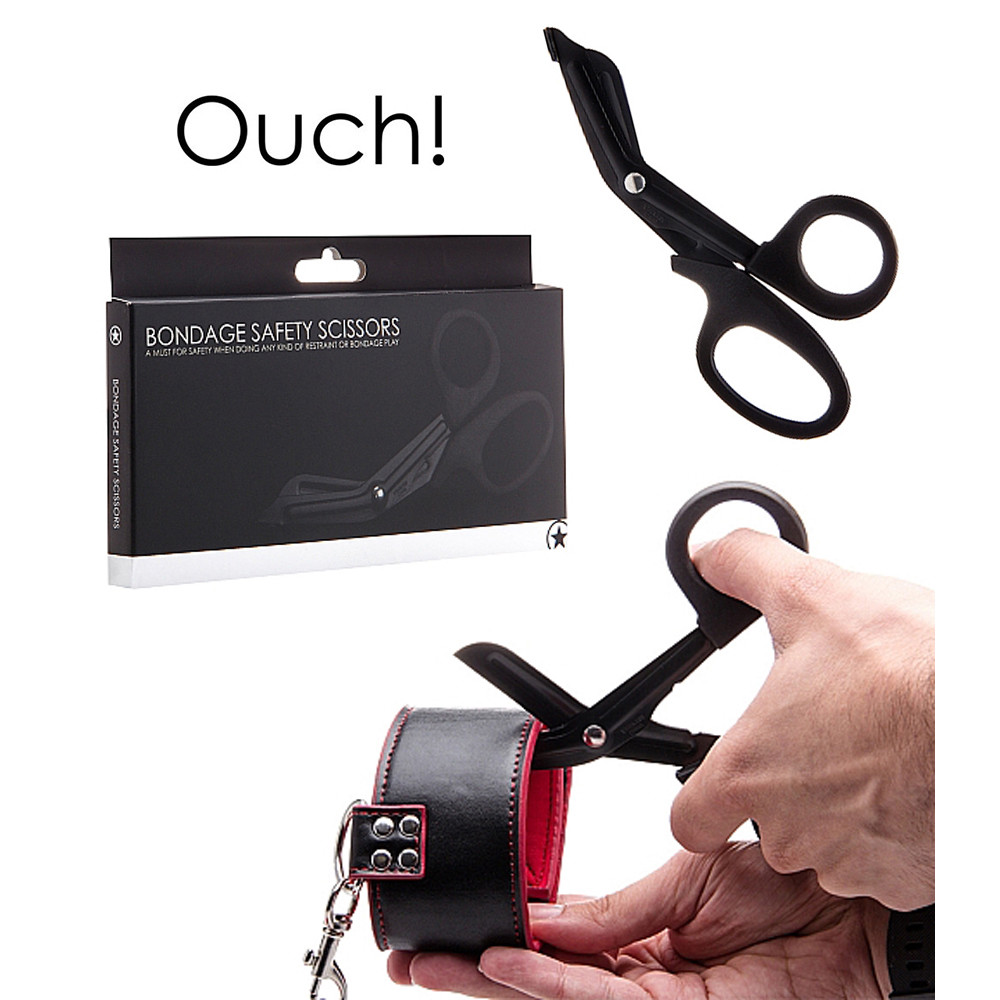 OUCH! Bondage Safety Scissor Forbici Gioco Bondage di Emergenza in Acciaio Inox
