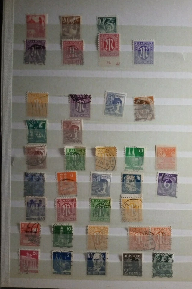 Lot Briefmarken Alliierte Besetzung Steckkarte Konvolut Deutschland - Bild 1 von 1