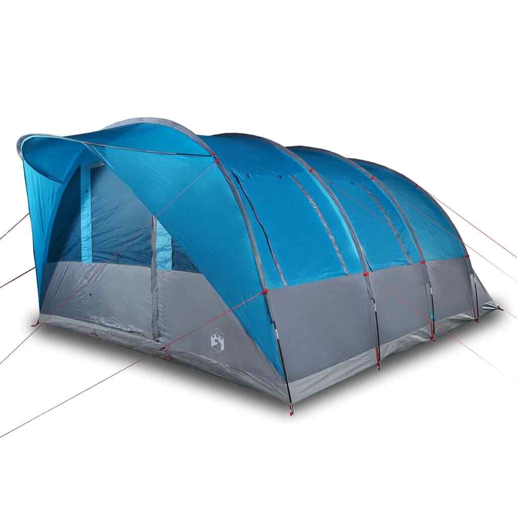 Family Tent Tunnel 7-Person Blue Waterproof vidaXL | eBay