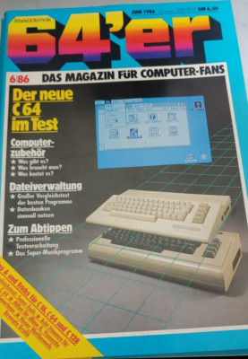 64er Magazin (64´er) 06/86 Juni 1986 (Der neue C64 im Test) Commodore Magazin