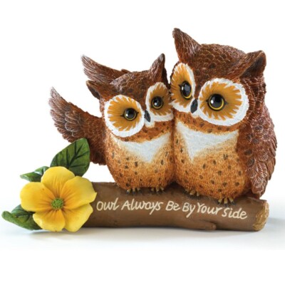 owlページです(^^) The Bradford Exchange Owl Figurine Always Be By Your Side By