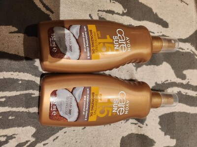 Neu Avon Care Sun Protecting Bronzing Oil SPF15 2x150ml