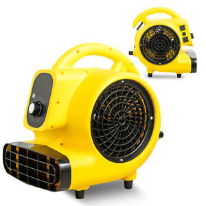 Portable Air Mover Blower Carpet Dryer Floor Fan Utility Blower Fan 1/4 HP