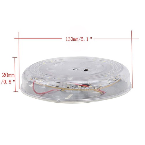 12V 46 LED Car Round Ceiling Dome Roof Light Interior Light Lamp On/Off Switch - Afbeelding 3 van 6