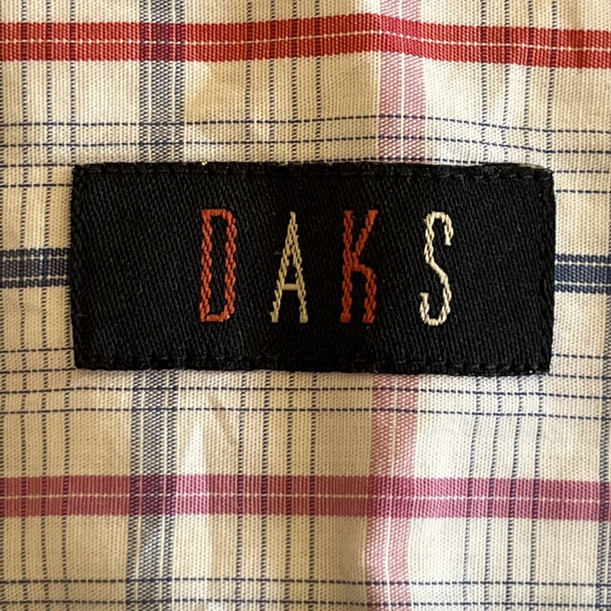 DAKS MENS HALF SLEEVE WHITE AND BLUE CHECK SHIRT (RRP £95+) DAKS MENS HALF SLEEVE WHITE AND BLUE CHECK SHIRT (RRP £95+)