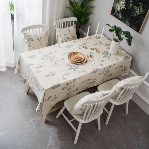 Printed Rectangle Tablecloth Kitchen Dining Party Table Cloth Table Cover Decor - Picture 15 of 24