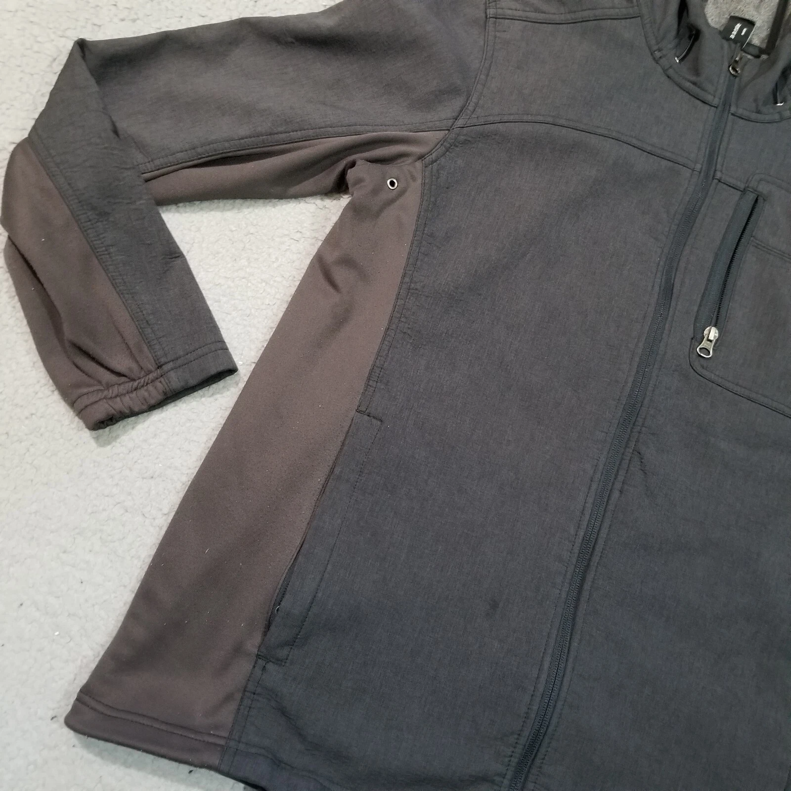 prana hooded water repellent soft shell hiking outdoors jacket