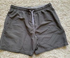 Croft  Barriw Grey Lined Swim Trunks XL