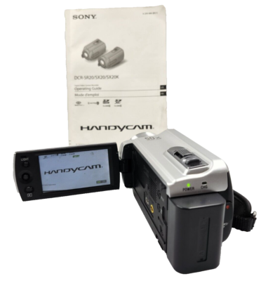 Sony Handycam DCR-SR20 80GB HDD 50x Digital Camcorder Working - No