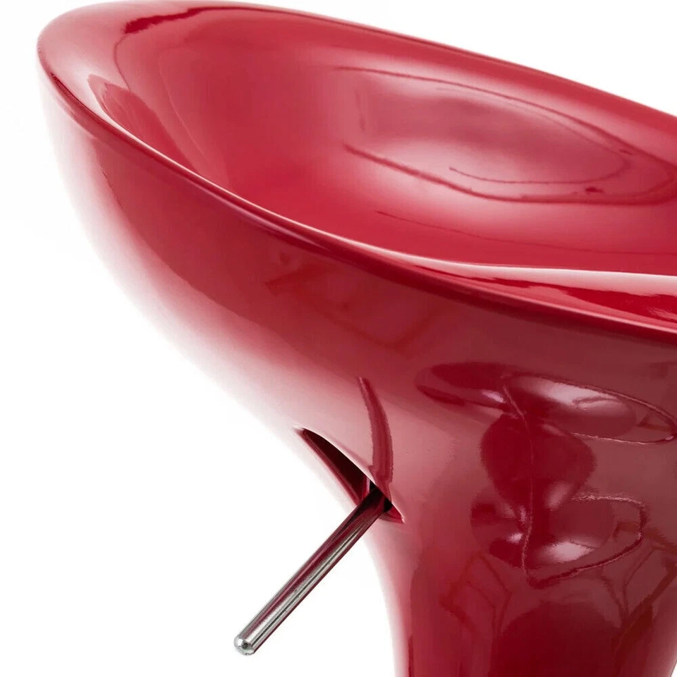 Set 2 Sgabelli Cucina Regolabile Acciaio e ABS Sgabello Girevole Bordo Casa Bar - Immagine 3 di 4