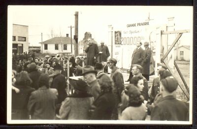 Victory Bond rally Grande Prairie Alberta Canada Historic Old Photo