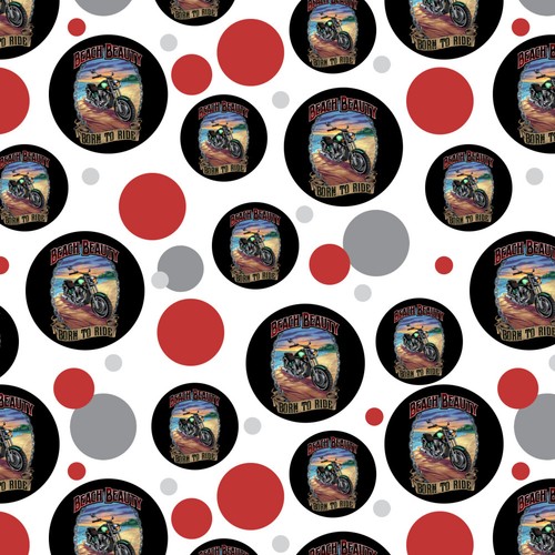 Beach Beauty Motorcycle Bike Born Ride Premium Gift Wrap Wrapping Paper Roll