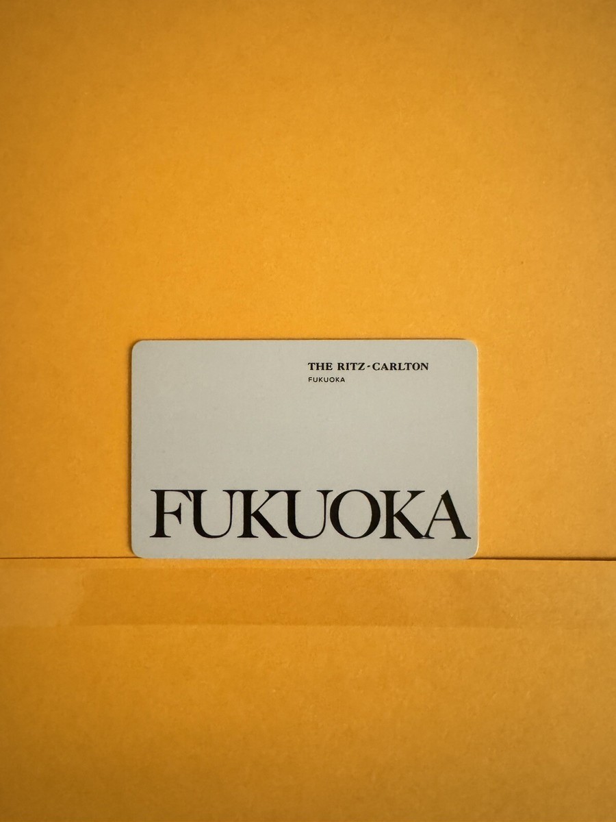 The Ritz Carlton Fukuoka Japan Hotel Room Key Card | eBay