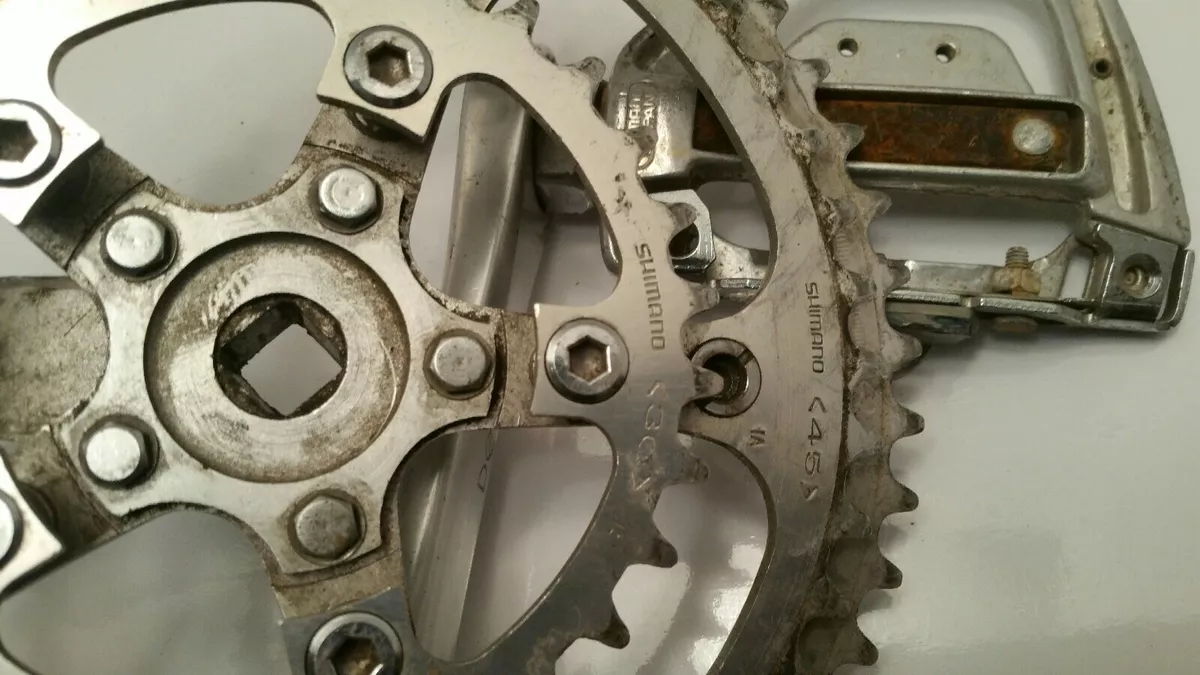 Rare Shimano Deore Touring Crankset FC DE30 FC DE20 and DynaDrive